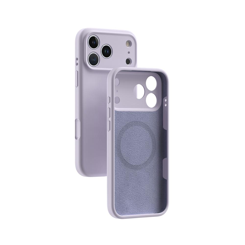 Applicable to iPhone17Pro liquid silicone mobile phone case Apple 17air magnetic suction integrated camera button case