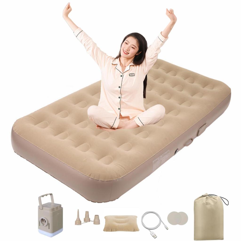 Air Air Electric Air Automatic Camping Removable Air Simple Comes with Pillow and Storage For In the Compact Bed, Mattress, Electric, Built-in Pump,