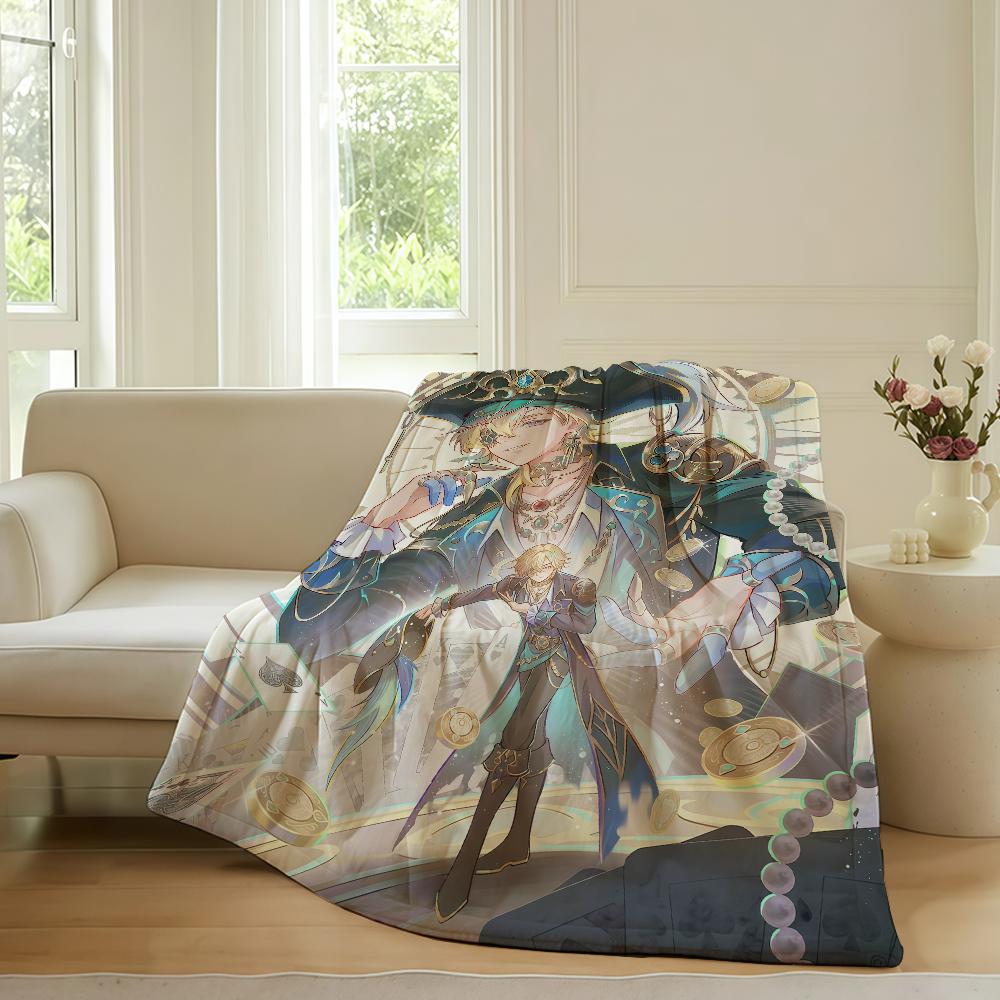 Game Honkai Star Rail Blanket For Sofa Office Bed Plane Travel Sleep Read Relax Camping Soft And Warm