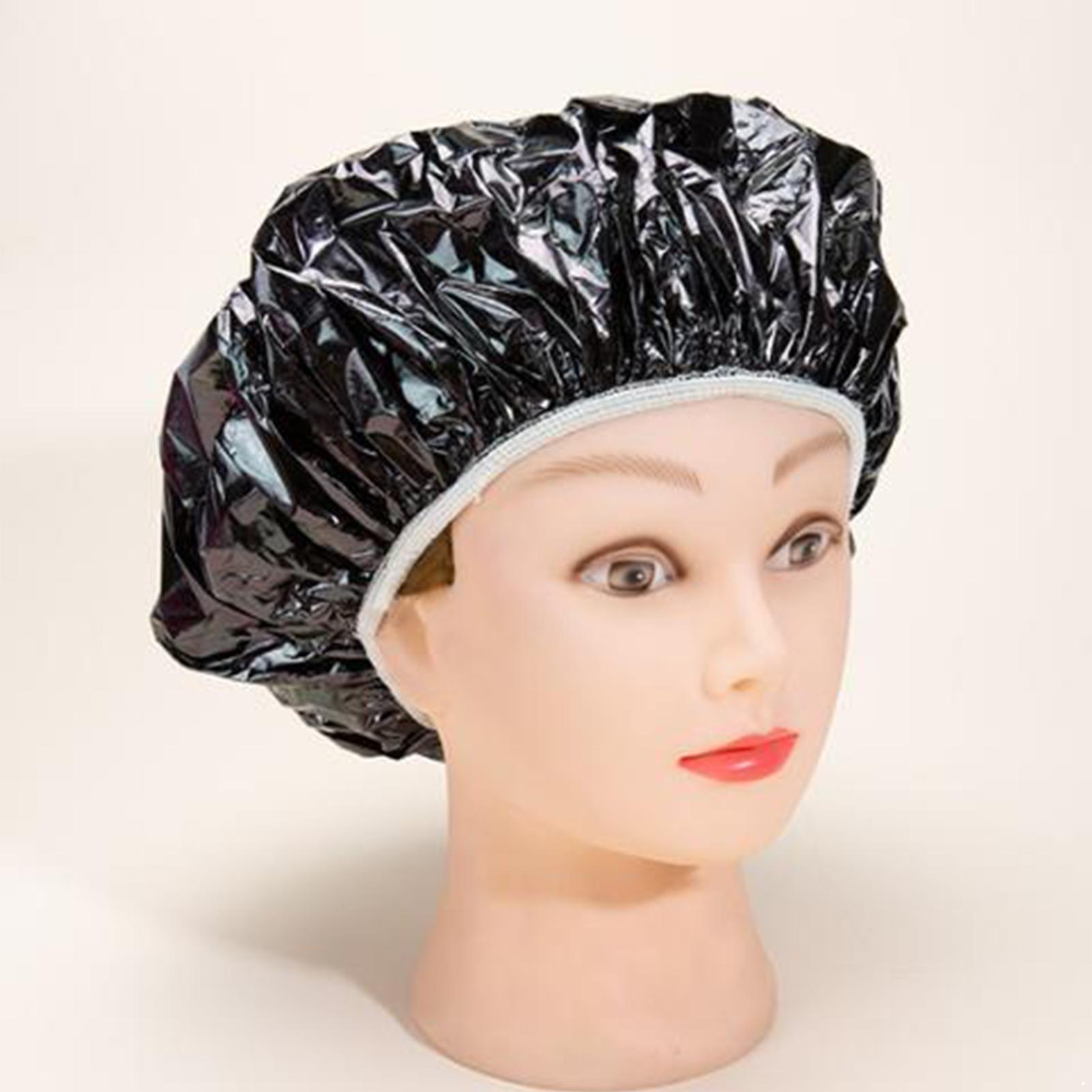 

Набор из 10 очень больших шапочек для душа для женщин, многоразовые, водонепроницаемые, для защиты волос в ванной, с регулируемой эластичной лентой, салонный аксессуар для укладки One Size