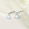 New Opal Earrings, Micro-inlaid Zirconia, Opal Opal, Opal Earrings, Copper-plated White Gold, High-quality Jewelry