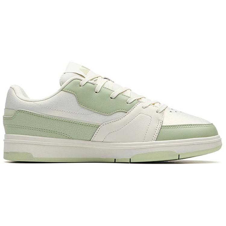 New Anta Jie Ao Abrasion Resistant Low Top Skateboard Shoes Women's White Green 122238077-5