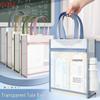 Transparent Double-Layer Mesh Tote: Student Exam Document Organizer