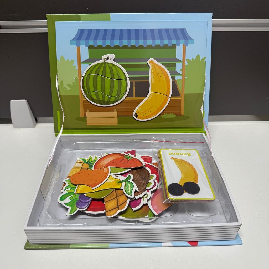 Diy Puzzle Magnetic Spell Book Baby Children Magnetic Stick Early Education Toy Gift