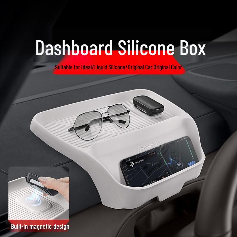 Ideal MEGA Center Console Silicone Phone Holder & Dashboard Storage Box for Car Interior Decoration