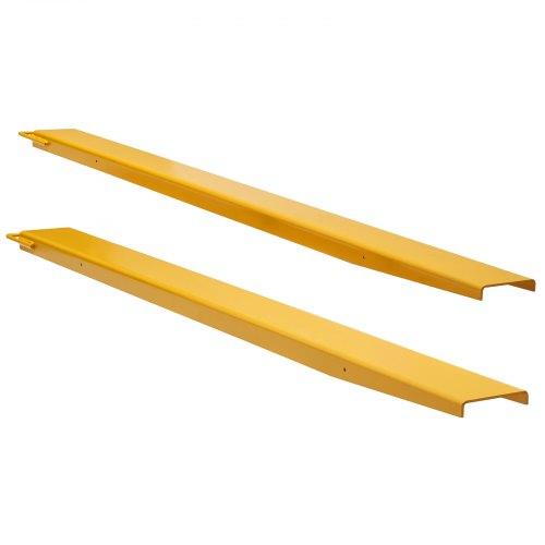 VEVOR Pallet Fork Extensions, 84" Length 5.5" Width, Heavy Duty Carbon Steel Fork Extensions for Forklifts, 1 Pair Forklift Extensions