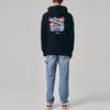 Men's FILA Sweatshirts Unisex Dark Blue Hooded Moderate