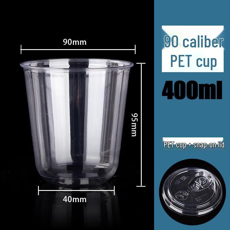 BoZhen JiangChu Disposable U-Shaped Clear Plastic Cups with Lids