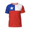 Chilean Flag Badge T-shirt Men & Women Jerseys Team Tees Gift for Chile Football Fans Casual Summer Graphic Short-sleeved Tops