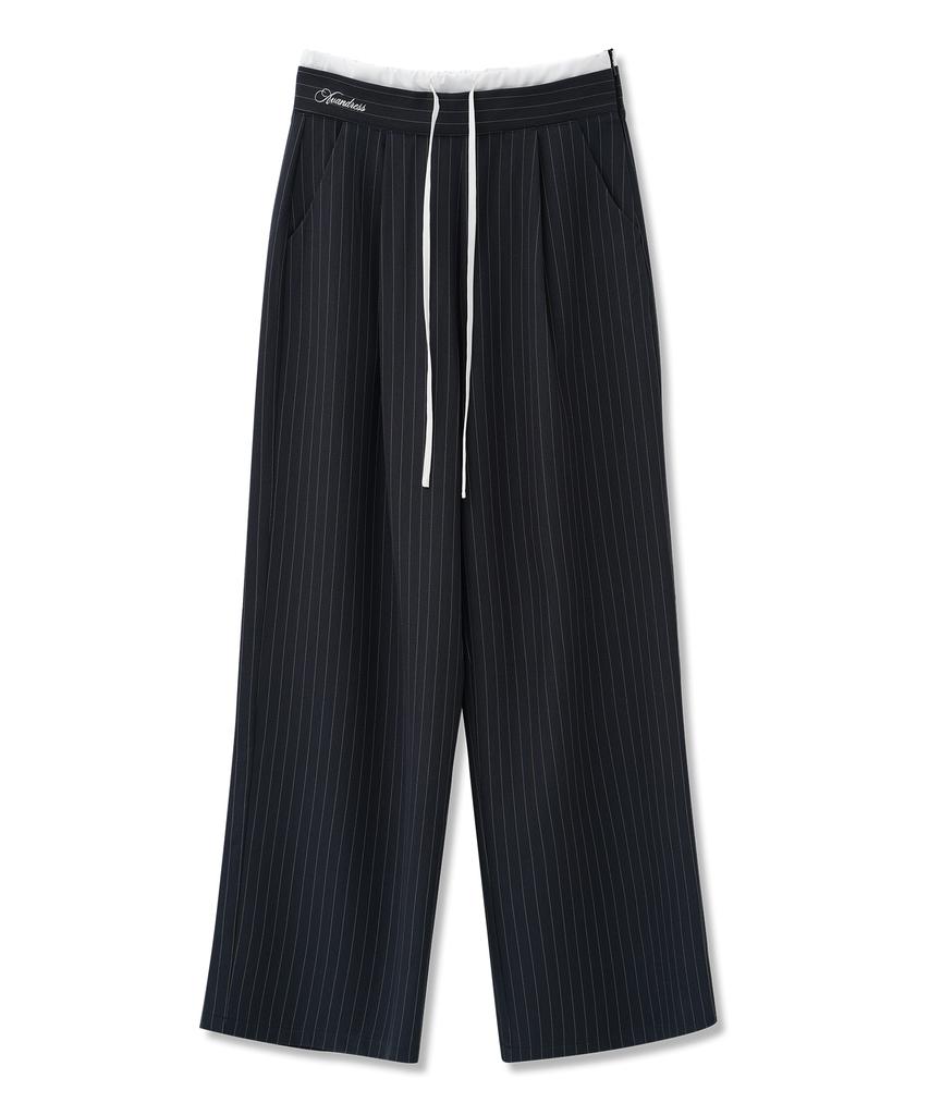 AVANDRESS Velo Sagging Stripe Slacks_3 Colors