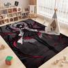 Dark Gothic Anime Girl Indoor Rug Soft Texture Nonslip Carpet For Kids Bedroom Play Area Home Party Decor Valentine'S Day Gift