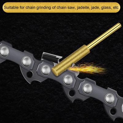 6Pcs Multi-purpose Chainsaw Sharpener Super Grinding Performance Finely Polished Strong Stability Grinding Stone