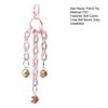 Parrot Bell Toy Bird Chew Chains with Bells Cage Jingle Chime Bells with Hanging Clip Sound Enrichment Chew Toy for Cockatiel Conure Lovebird