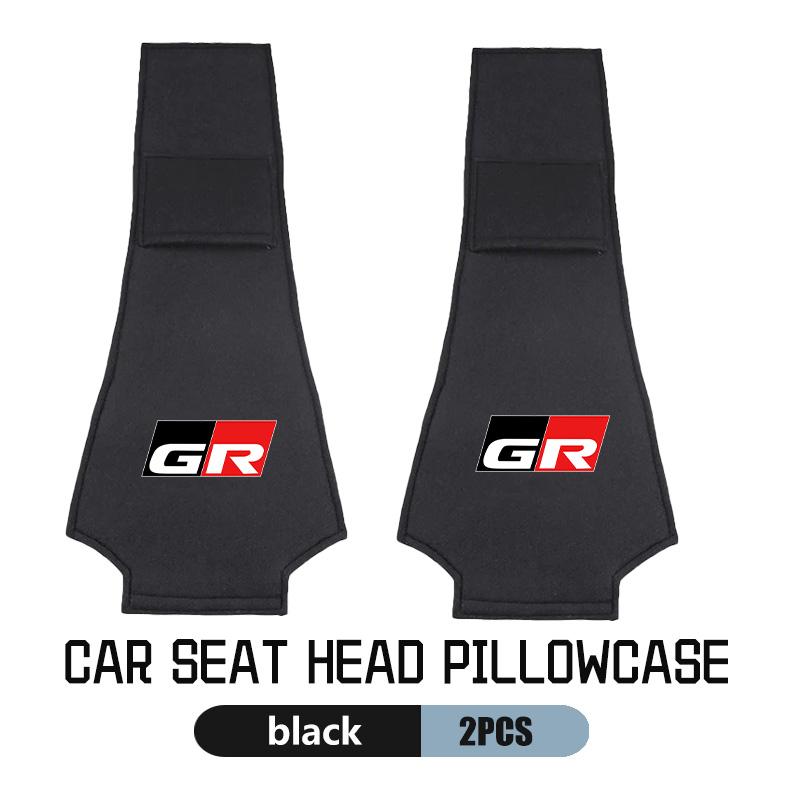 Car Seat Headrest Cover Anti-Fouling Neck Pillow Protector Accessories For Toyota Crown GR Corolla YARIS Auris C-HR Hilux Vios