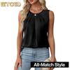 Damen Mode Lässig Rundhals Ärmellose Blusen & Hemden