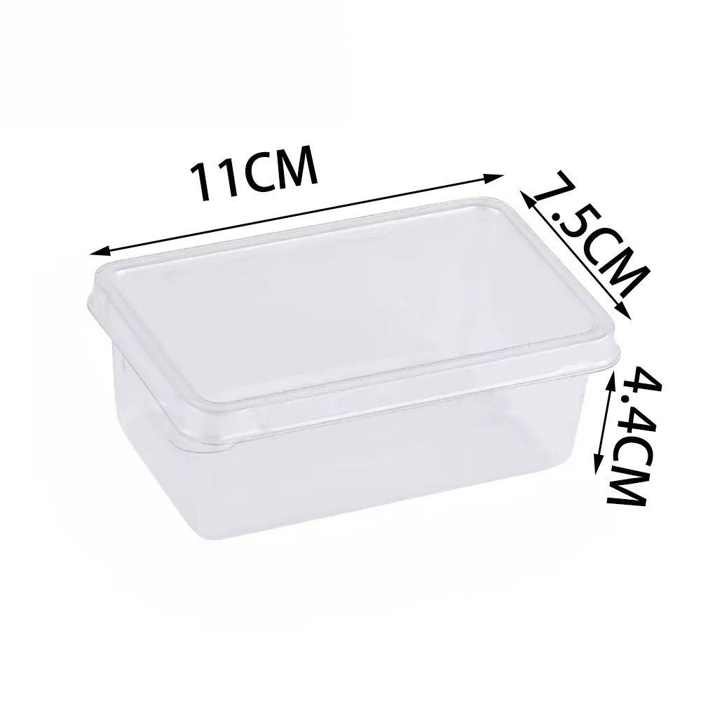 New Disposable Handmade Tiramisu Box Rectangular DIY Western Dessert Mousse Mold Transparent Baking Tiramisu Packaging Box