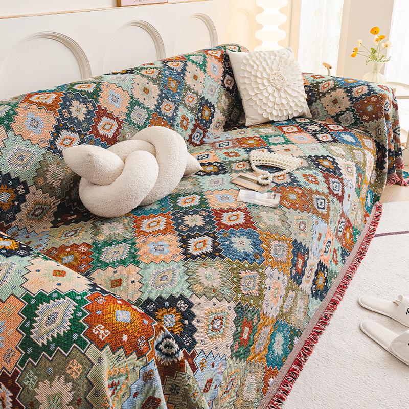 Bohemian sofa towel, national cover cloth universal cover, sofa universal in all seasons, cover cloth sofa cushion large size