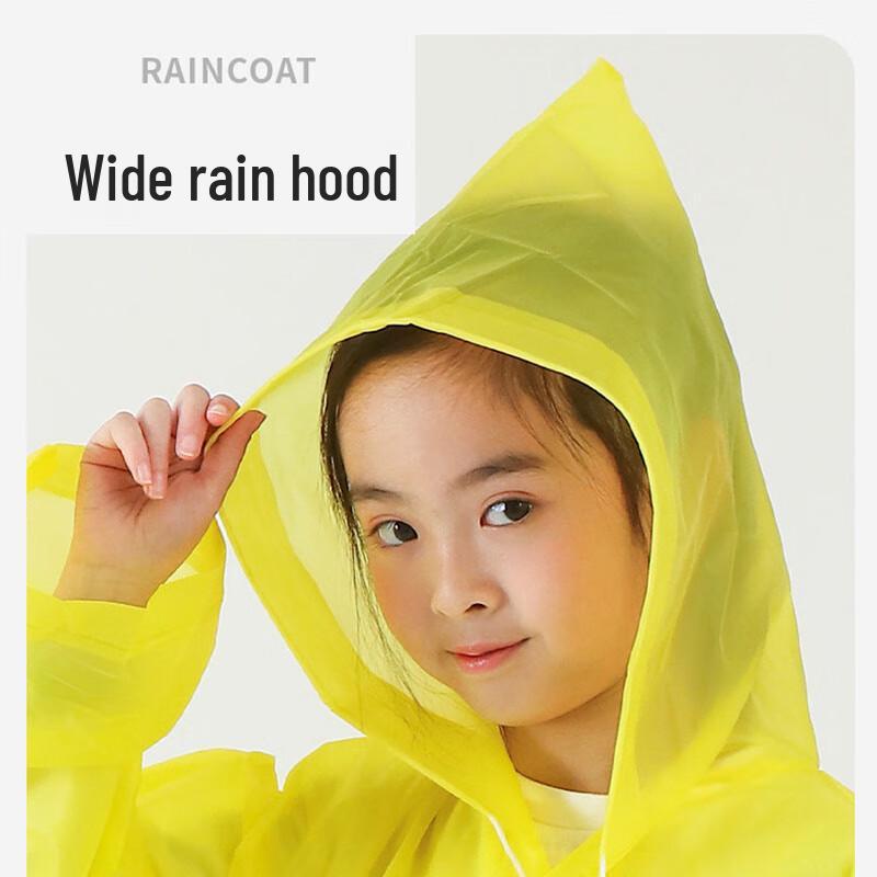 Kids' EVA Transparent Rain Poncho