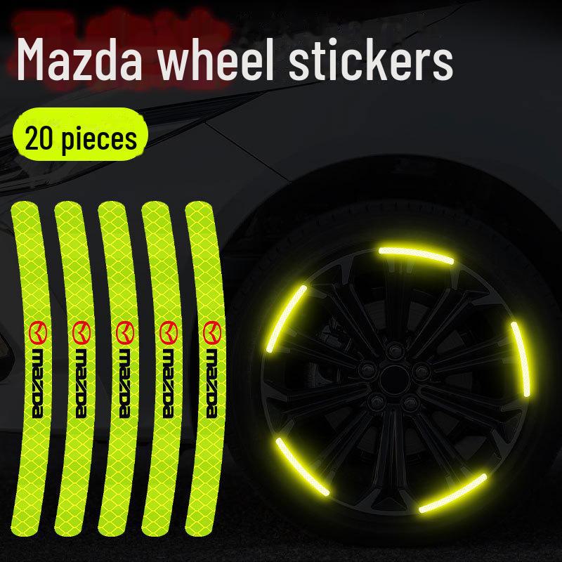 Reflective Wheel Hub Stickers: Luminous, Personalized Motorcycle and Car Decoration