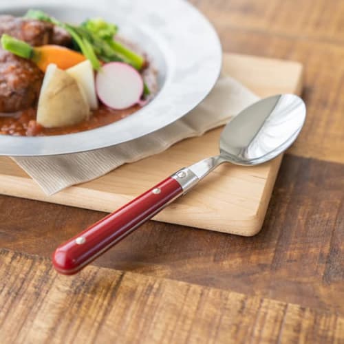 Aoyoshi Bistro Dinner Spoon, Red, L195mm, 053368