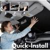 Mystical Cat Windshield Sun Shade Foldable, Reflective UV and Heat | Sun Protection with Storage Bag, Car Interior Accessories, Universal Fit for