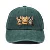 Fashion Washed Cotton Denim Baseball Caps Men Women Vintage Animal 3D Print Outdoor Sports Trucker Dad Hat Female Male Sun Hats