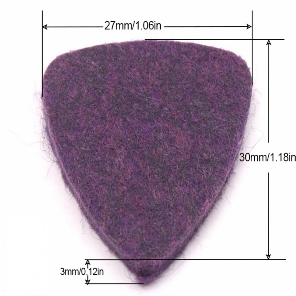 6 sztuk/zestaw specjalny filcowy pick do ukulele w wielu kolorach, uroczy, dedykowany kciuk