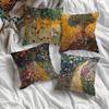 Sunflower And Wildflower Design Polyester Pillowcasebedroom Sofa Decorative Cushion Cover With Zipper Soft Cushion Cover