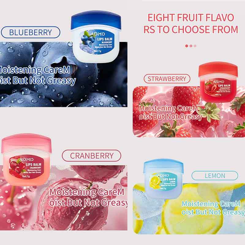 8pcs/4pcs Box Fruits Lip Balm Sets Moisturizing Lipstick Makeup Base Moisturizer Lip Balm Anti-Cracking Lips Skin Care