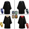 Potter Harry Costume Hogwarts Adult Child Robe Cape Vest Halloween Party Cosplay