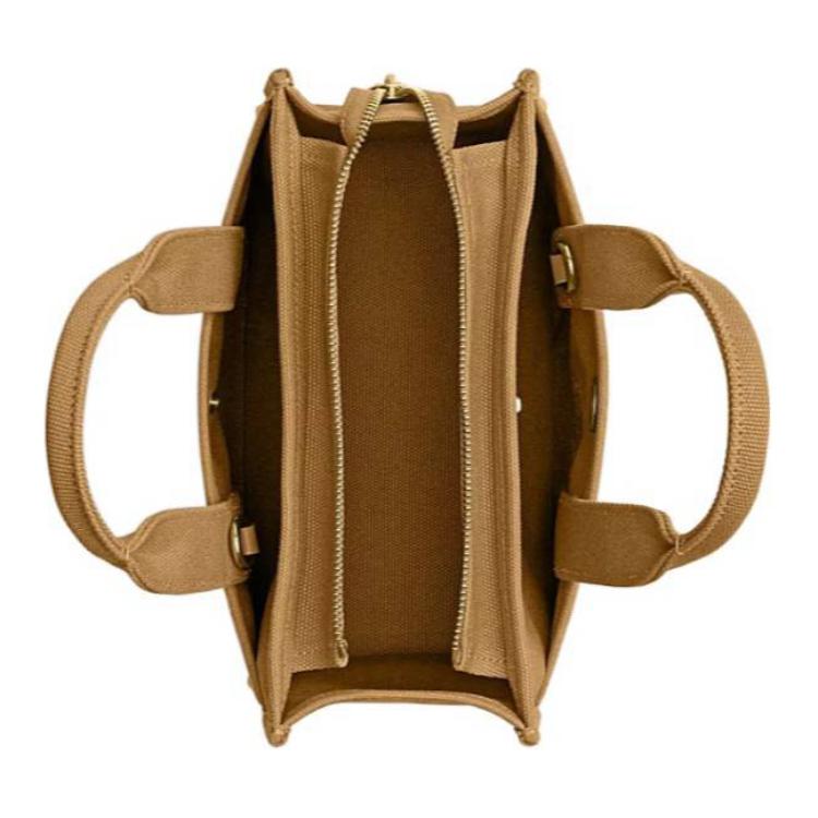 Coach Cargo 26 Top Zip Closure Canvas And Satin Tote Bag Women tote Ginger-Yellow CP164-B4XR7