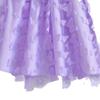 Girl's Fashionable Purple Princess Net-sheath Dress, Children's Bow-shaped Princess Dress