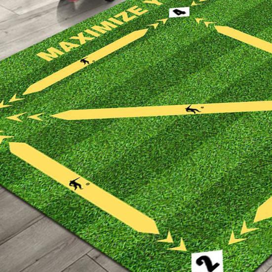 Soccer Foot Step Training Mat Non-Slip Low Noise Football Training System Mat Agility Footstep Training Mat for Dribbling Training At Home