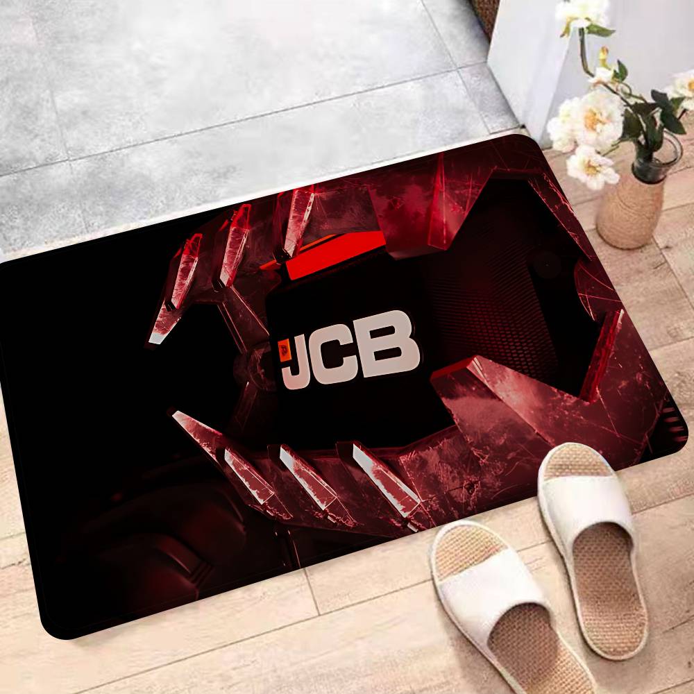 Excavator J-JCB Logo Floor Mat Non-Slip Laundry Room Mat Laundry Decor Balcony Child Living Room Household Carpets