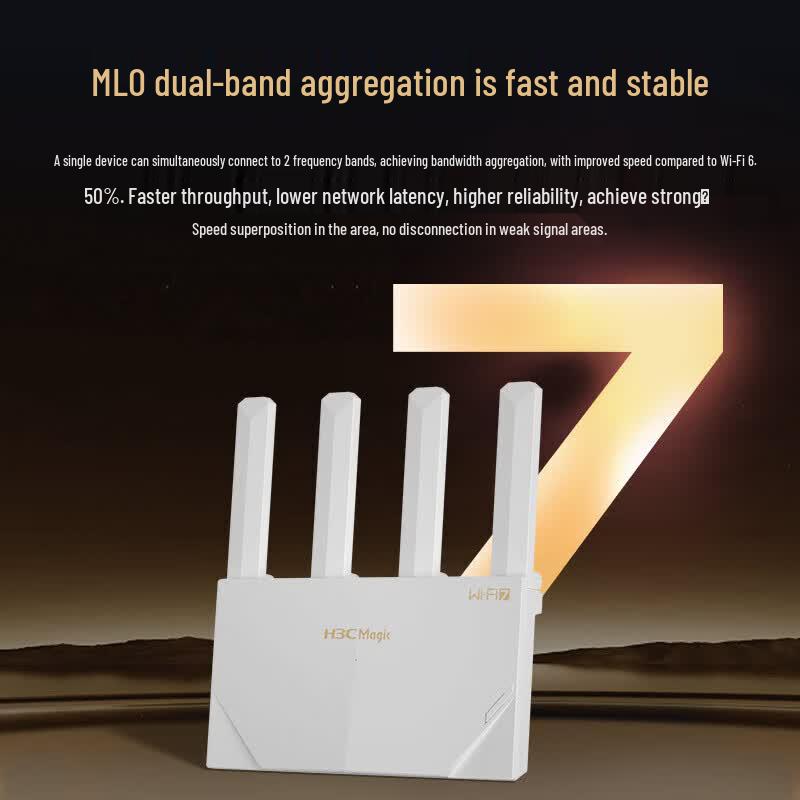 

H3C NE36Pro WiFi 7 BE3600 Gigabit Gaming Router (CN version)