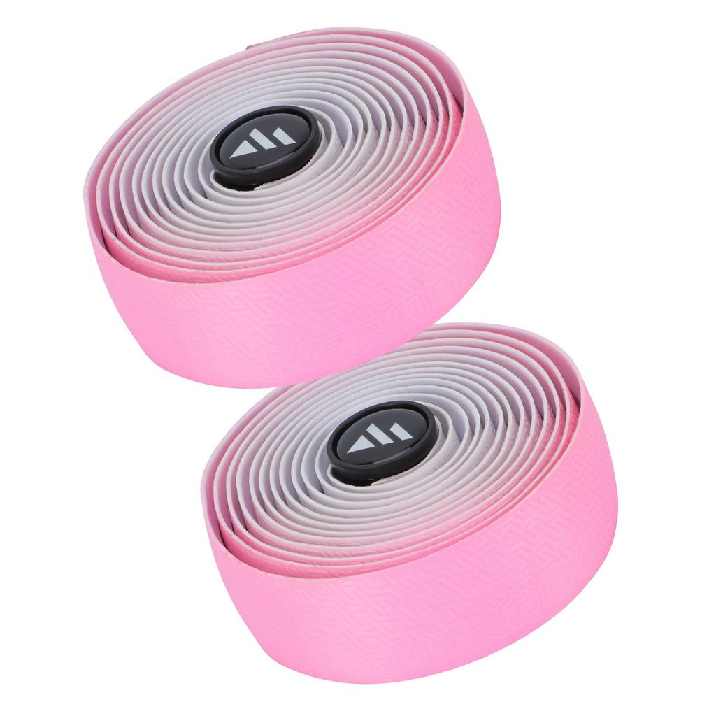 Rennrad Z-Muster Zweifarbig Farbverlauf Lenkerband mit Endstopfen Stoßabsorbierend Komfortabel zum Fahren PU+Schaumstoff Rosa