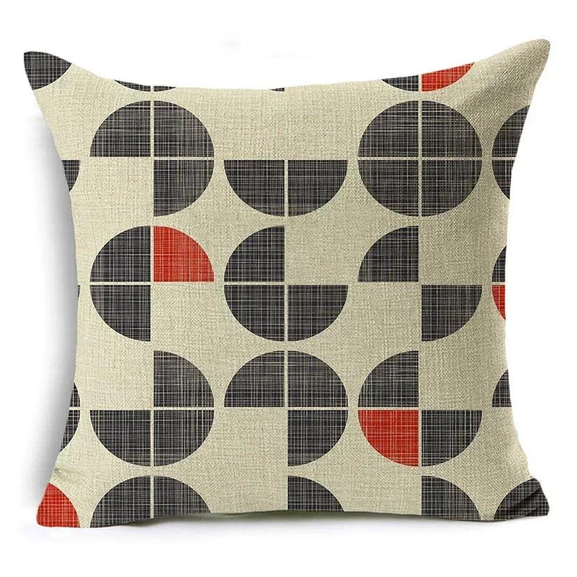 Mandala Graffiti Cushion Cover 45X45Cm Linen Decorative Pillow Cover Sofa Bed Pillow Case