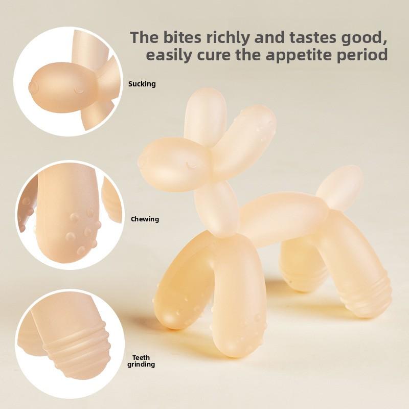 Non-Toxic Bpa Free Silicone Baby Teether Toy Anti-Eating Hand Molar Baby Accessorie Anti Drop Wrist Hand Teether Dental Care Gums