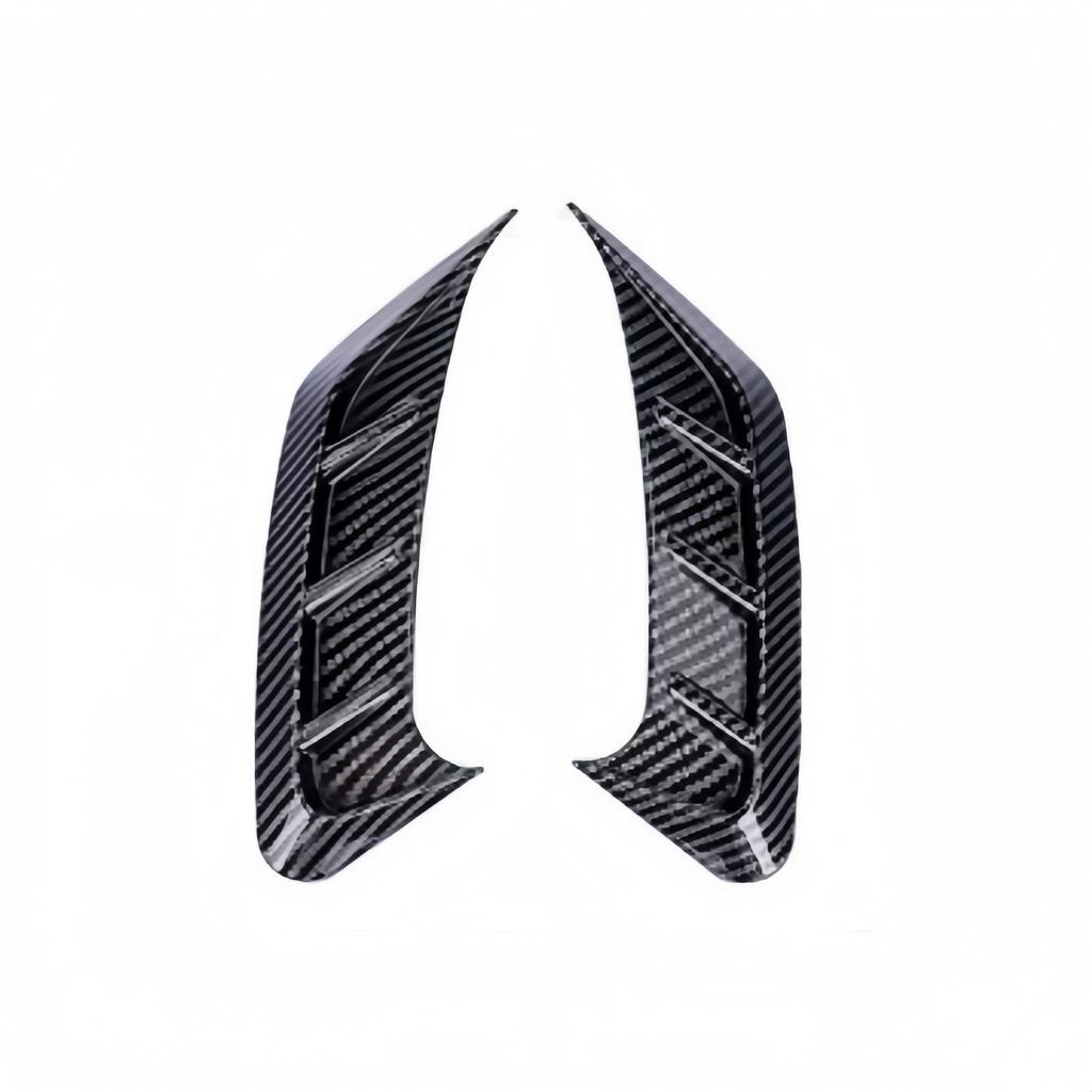 Front Rear Car Headlight Eyebrow Sticker Pair LED Light Trim Cover Carbon Fiber Decor Decal for Auto Lamp Eye Lid Decoration