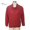 Stretchy Casual Shirt Women Tops Swing Collar Long Sleeve Shiny Rhinestones Pullover Loose Fit Solid Color Flash Design Blouse Daily Wear Soft