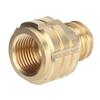 CO2 Cylinder Refill Adapter Female Thread G1/2 To Male Thread TR21-4 for SodaStream Soda Club(Gold )