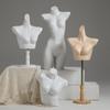 Unisex Torso Mannequin: Female & Male Underwear Display Stand