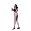Ultra-thin Open-Crotch Tear-Away Black Stockings with Sexy Style