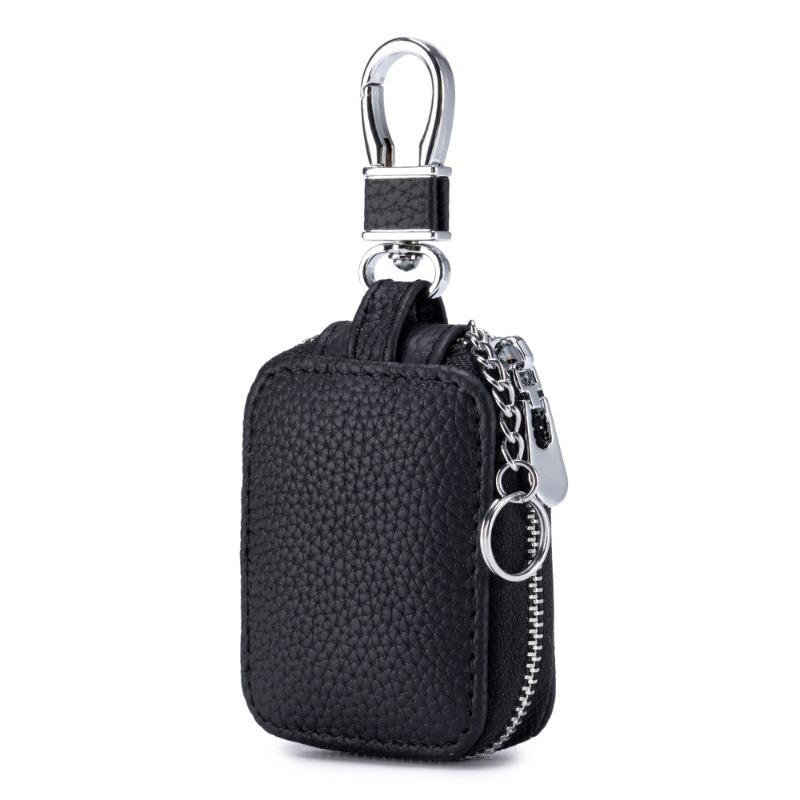Leather bluetooth headset AirPods protective case AirPods 3 /pro2 universal protective case multi-function key case чёрный