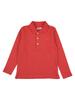 Boy's Red Olimpias Long-Sleeved Polo Shirt