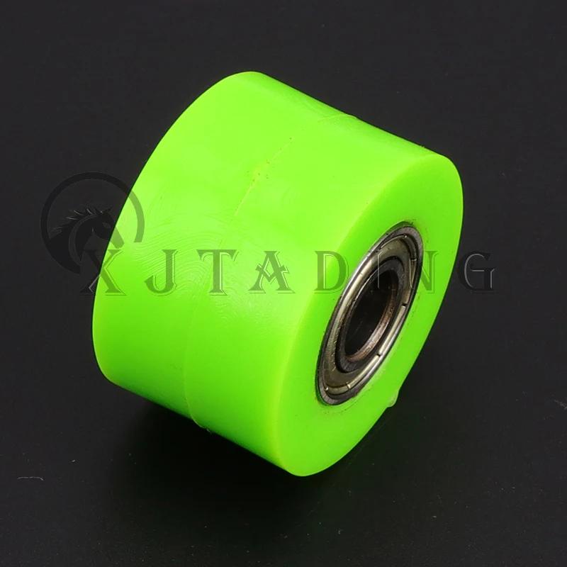8mm/10mm Drive Chain Pulley Roller Slider Tensioner Wheel Guide For CRF YZF EXC RMZ KLX Enduro Dirt Pit Bike Motorcycle ATV Quad green-8mm