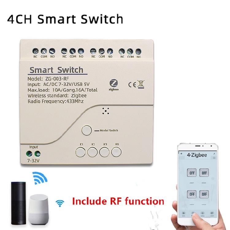 Wifi Smart Switch Faceplate Board Tuya Smart Zigbee Protocol Relay Module 433mhz