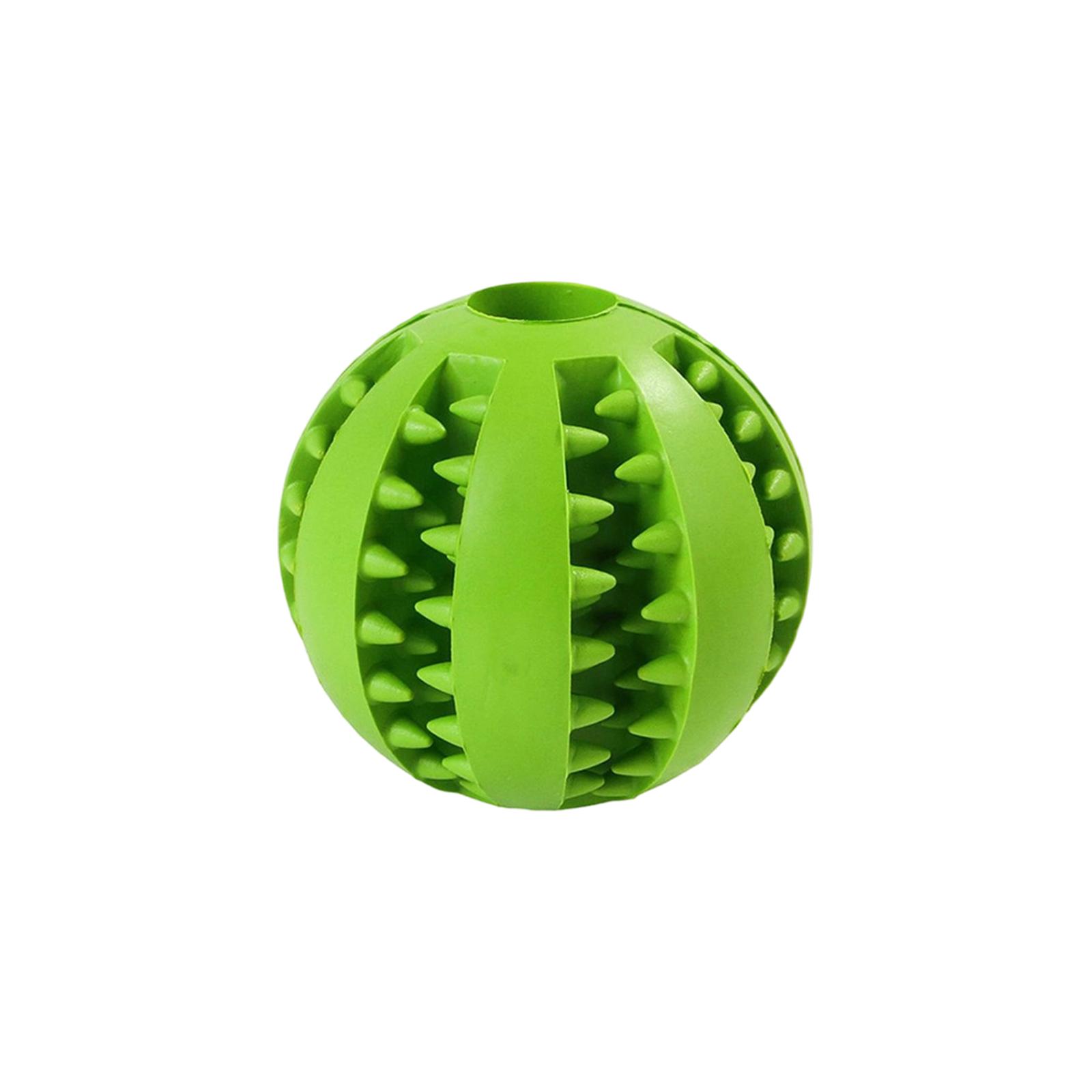 

Dog Toy Ball, Resistant, Grind Teeth, Puppy, Self Fun, Boredom, Rubber Ball, Pet Training One Size зелёный