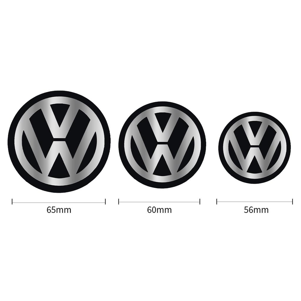 4Pcs Aluminum Logo Car Wheel Center Hub Caps Sticker Badge For Volkswagen Golf Passat Jetta Tiguan Polo Bora Beetle Vento Rline