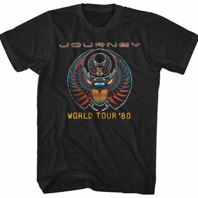 Journey Band 80'S World T00Ur Men'S T Shirt Rock Band Album Vintage Men Gift Tee Unisex T-Shirt